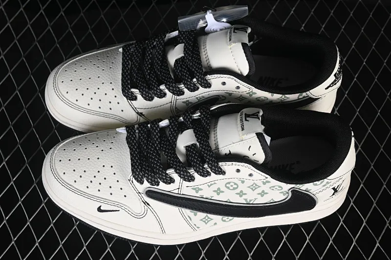 All categories Air Jordan Jordan series basketball shoes Air Jordan 1 Low High-end customized low-top sneakers Travis Scott x Fragment Design x Air Jordan 1 Low OG SP AJ1 Joe 1 meter black inverted low-top cultural casual sneakers HH7518-090